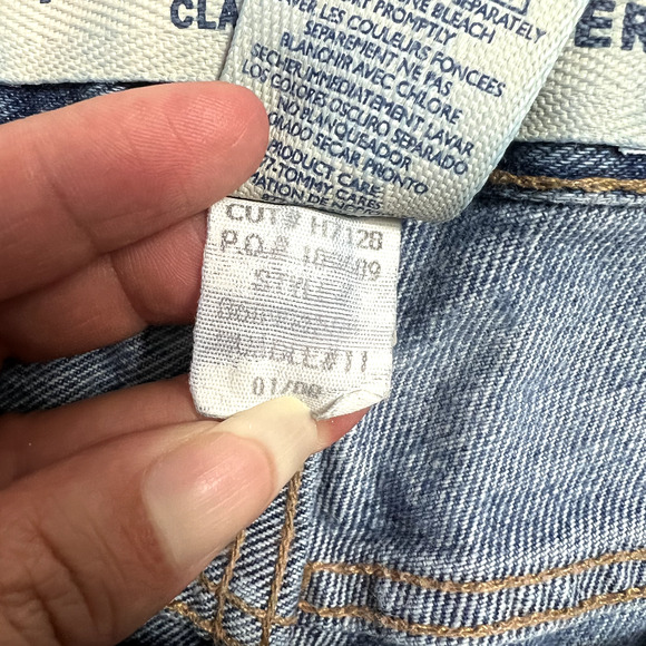 Tommy Hilfiger Jeans Classic Fit Mens 34x30 Denim Medium Wash Vintage - Picture 8 of 9